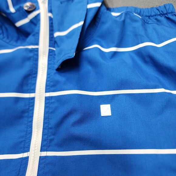 Ecko Unltd Men's Blue Striped Hooded Jacket Full Zip Urban Surf Size L - Picture 5 of 11